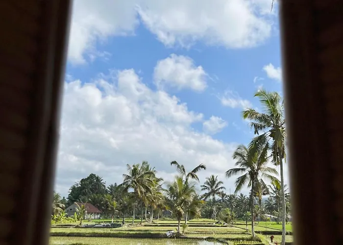 Kawig Bamboo House - Ricefield View, Eco Bamboo